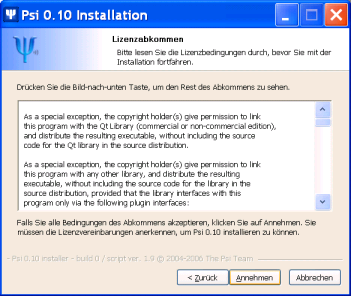 Lizenzabkommen: GNU GENERAL PUBLIC LICENSE