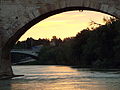 Atardecer en el Puente de Piedra.JPG