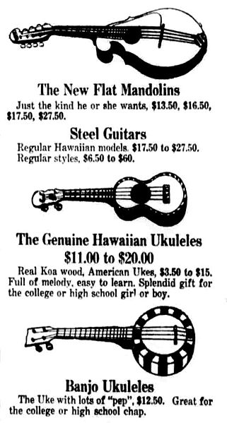 File:Ukulele, Mandolins, Banjos.jpg