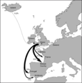 Bristol trade routes1492.png