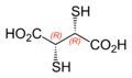 (2R,3R)-2,3-dimercaptosuccinic-acid-2D-skeletal-A-configurations-labelled.png