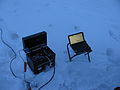 Electrical prospecting equipment, geophysical exploration near Khatanga.jpg