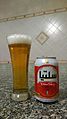 Canette et verre de bière Celtia 33 cl, janvier 2017.jpg