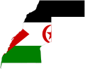 Flag SADR Map of Western Sahara.svg