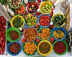 Capsicum baccatum in Saúde flea market, São Paulo, Brazil.jpg