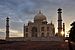 Taj Mahal Tomb at sunrise.JPG