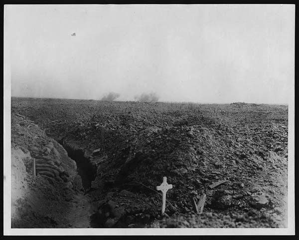 File:Two German shells bursting in our lines.jpg